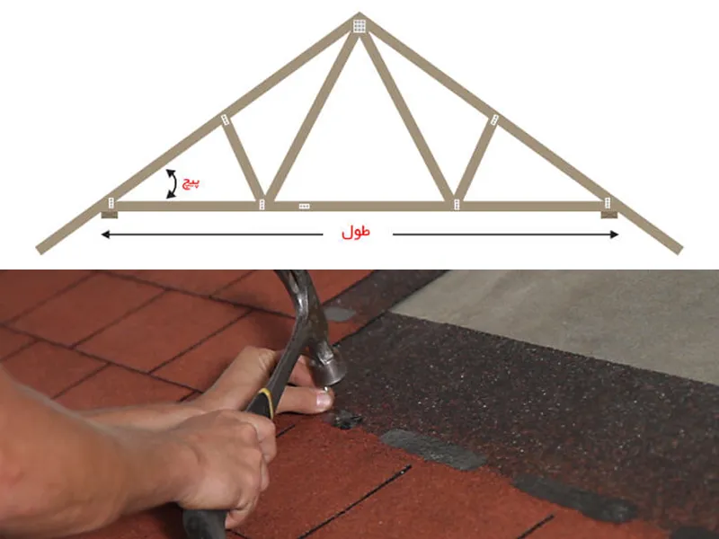 سقف آلاچیق چوبی