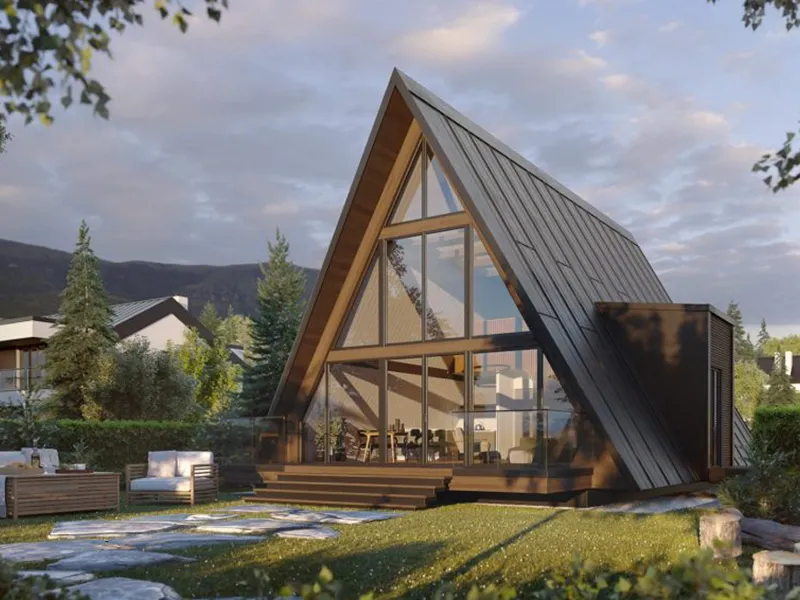 ساخت کلبه سوئیسی جذاب