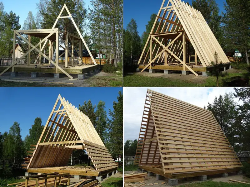 مراحل ساخت کلبه سوئیسی