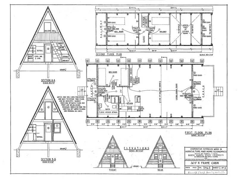 پلان کلبه سوئیسی